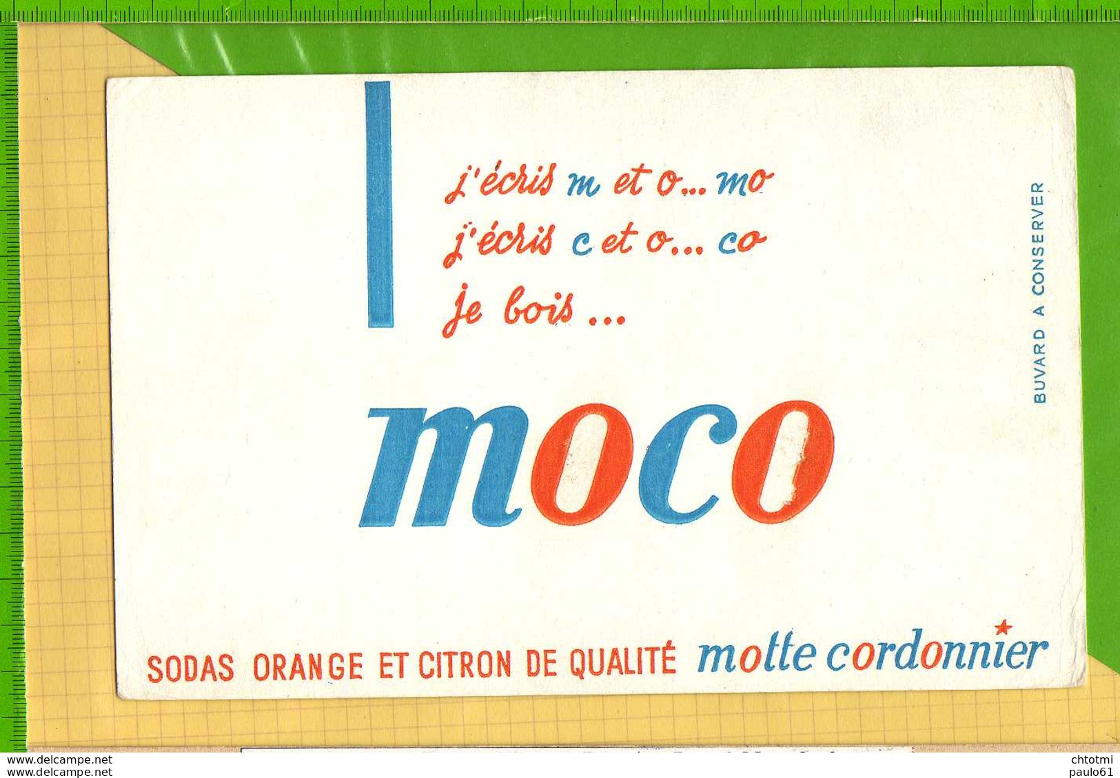 Buvard & Blotting Paper : Sodas Orange Et Citron MOTTE CORDONNIER - Softdrinks