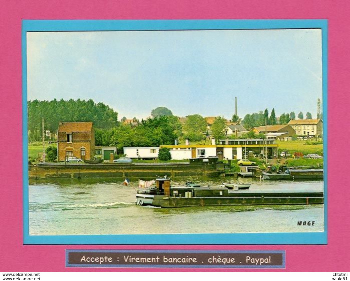 ARLEUX : La Station Fluviale  Peniche - Arleux