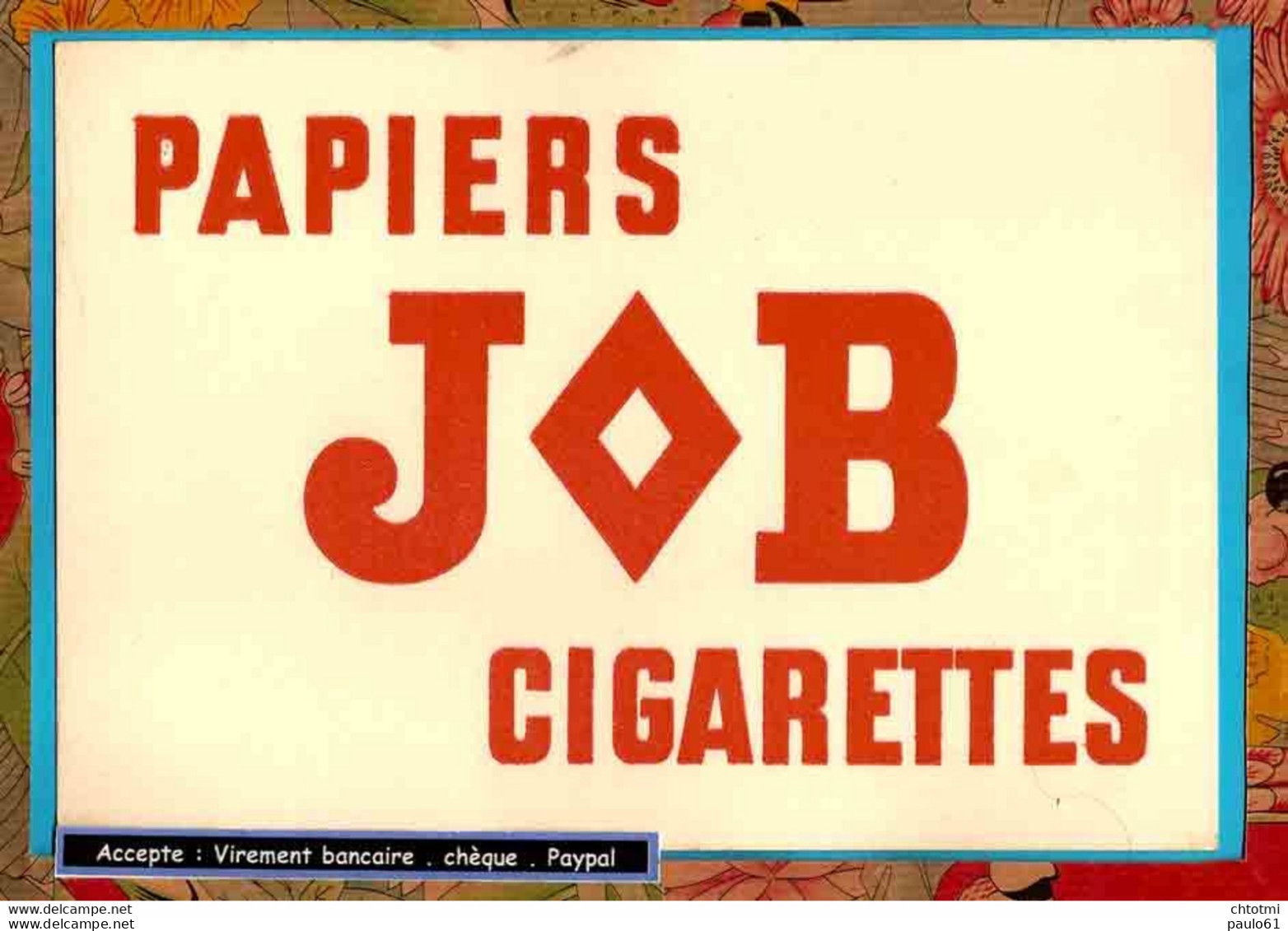 BUVARD / BLOTTER  :/ JOB Papiers Cigarettes - Tabaco & Cigarrillos