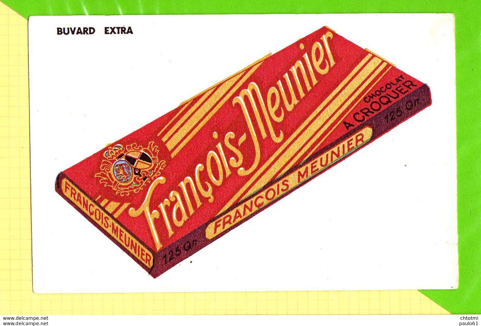 BUVARD &amp; Blotting Paper : Chocolat FRANCOIS MEUNIER - Cacao