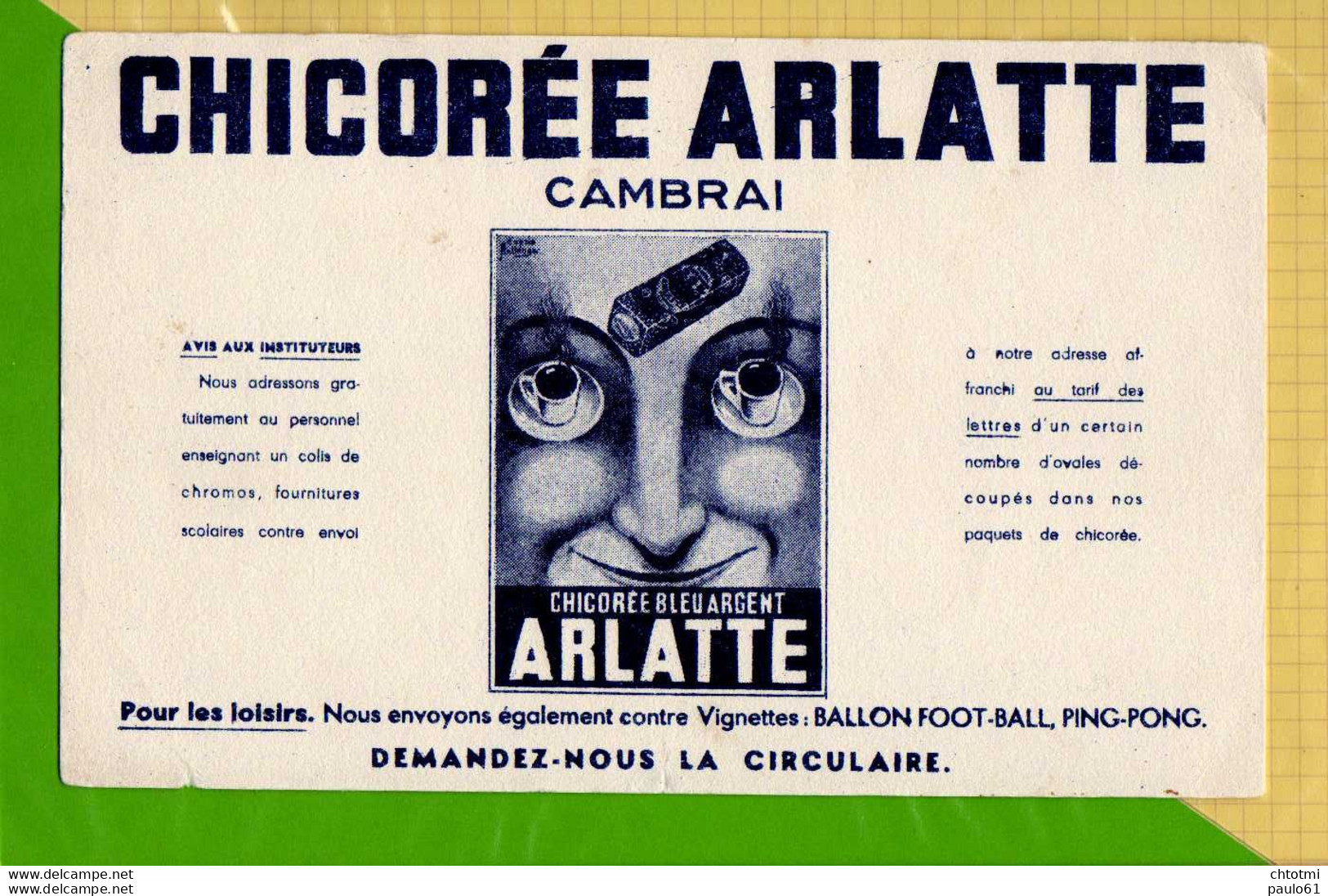 BUVARD & Blotting Paper : Chicorée ARLATTE  Cambrai - Koffie En Thee