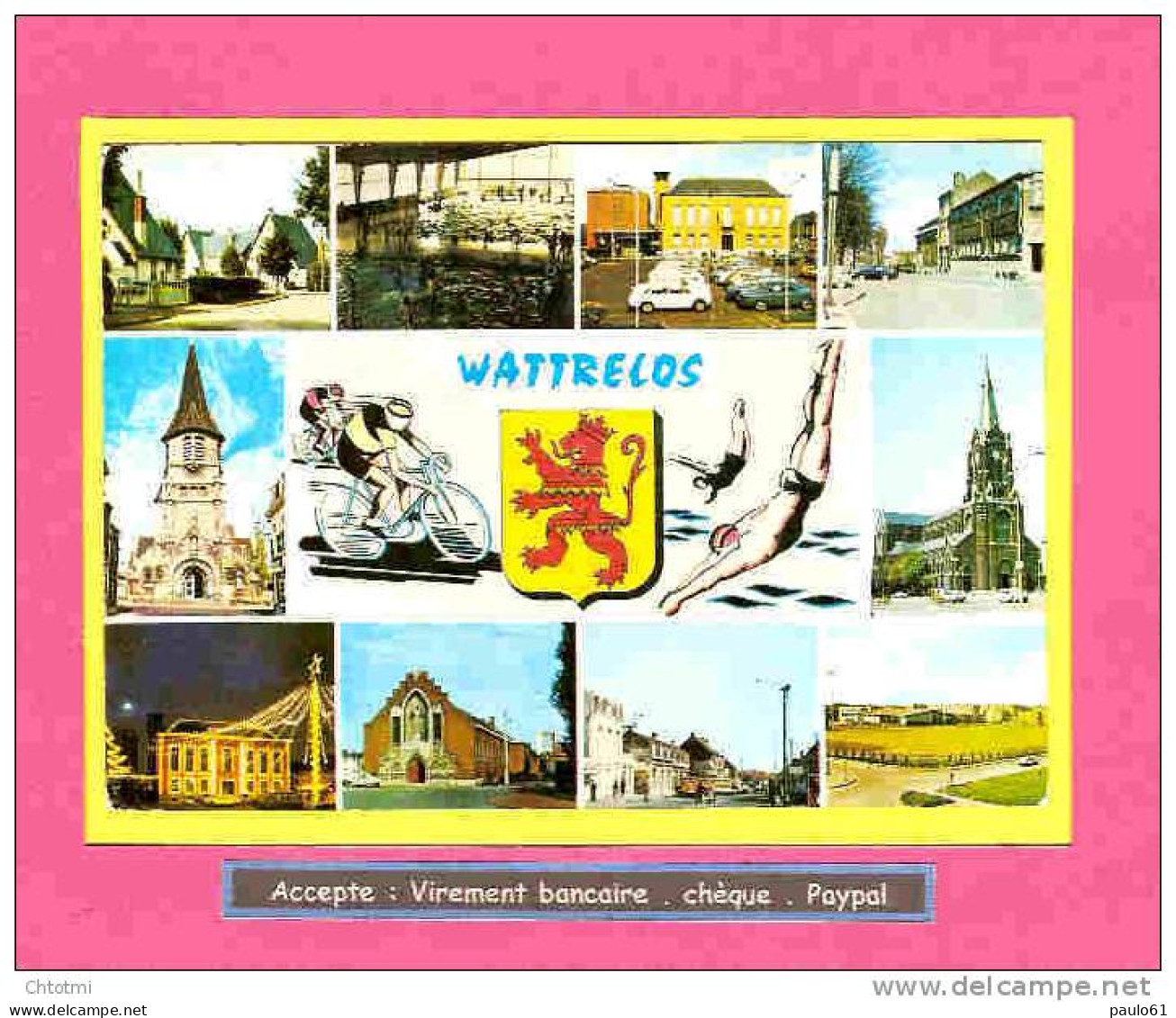 WATTRELOS   Multivues  La Douane Les Ptt Hotel De Ville  Ref : 196 / 5315 - Wattrelos