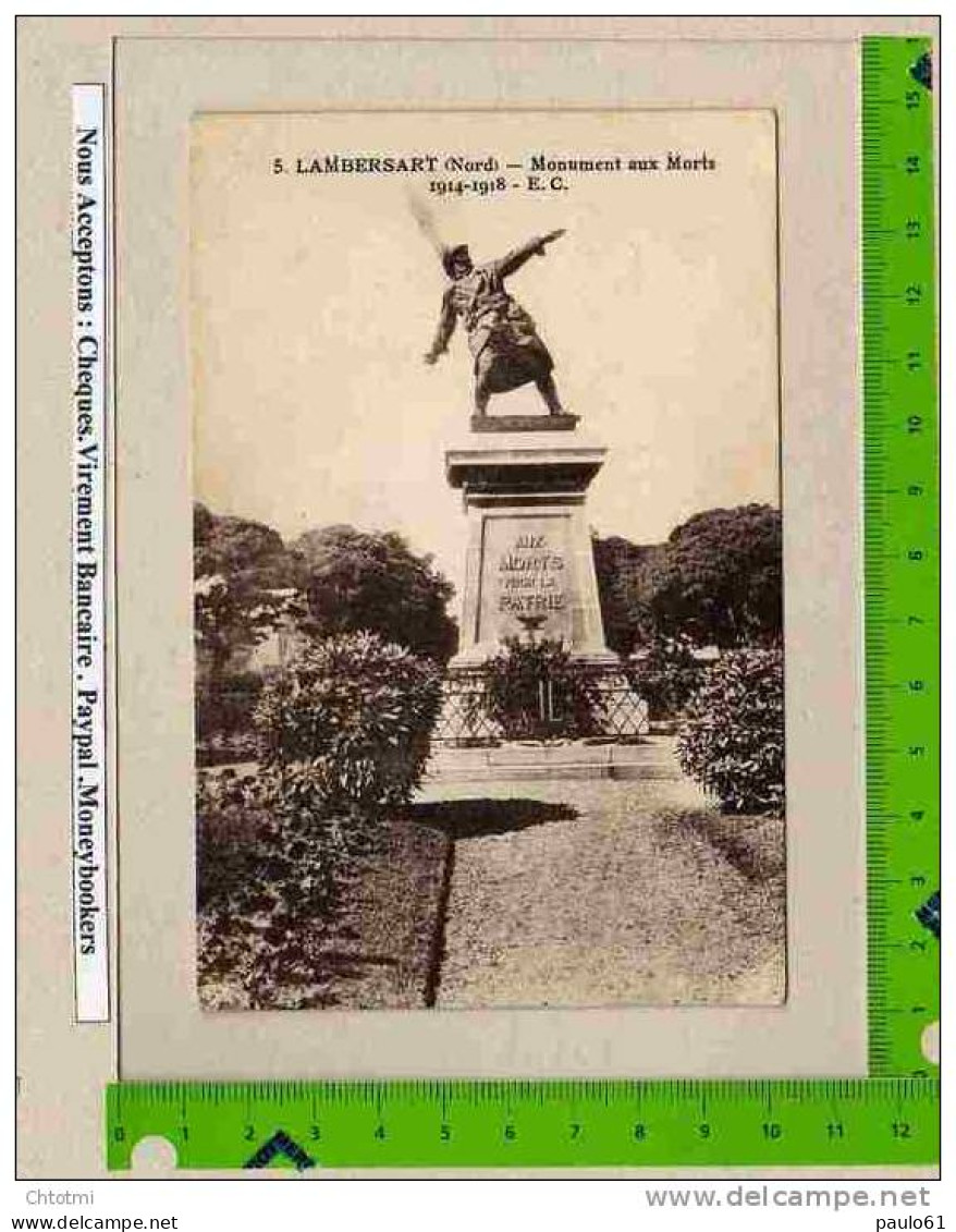 CPA : LAMBERSART 5 Monument Aux Morts 1914/18 EC - Lambersart