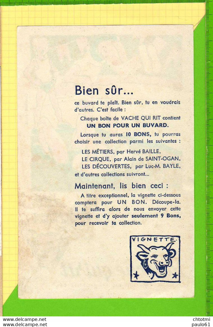 BUVARD & Blotting Paper : LA VACHE QUI RIT  Cirque  Les Equilibristes   N°7 - Dairy