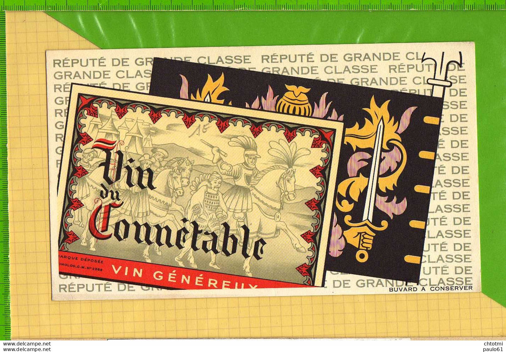 Buvard & Blotting Paper : Vin Du Connetable - Drank & Bier