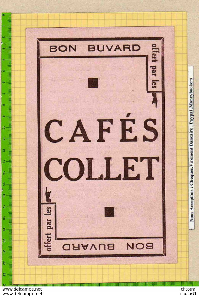 BUVARD : CAFES COLLET La Place Hornez  15 Rue Vincent CALAIS - Koffie En Thee