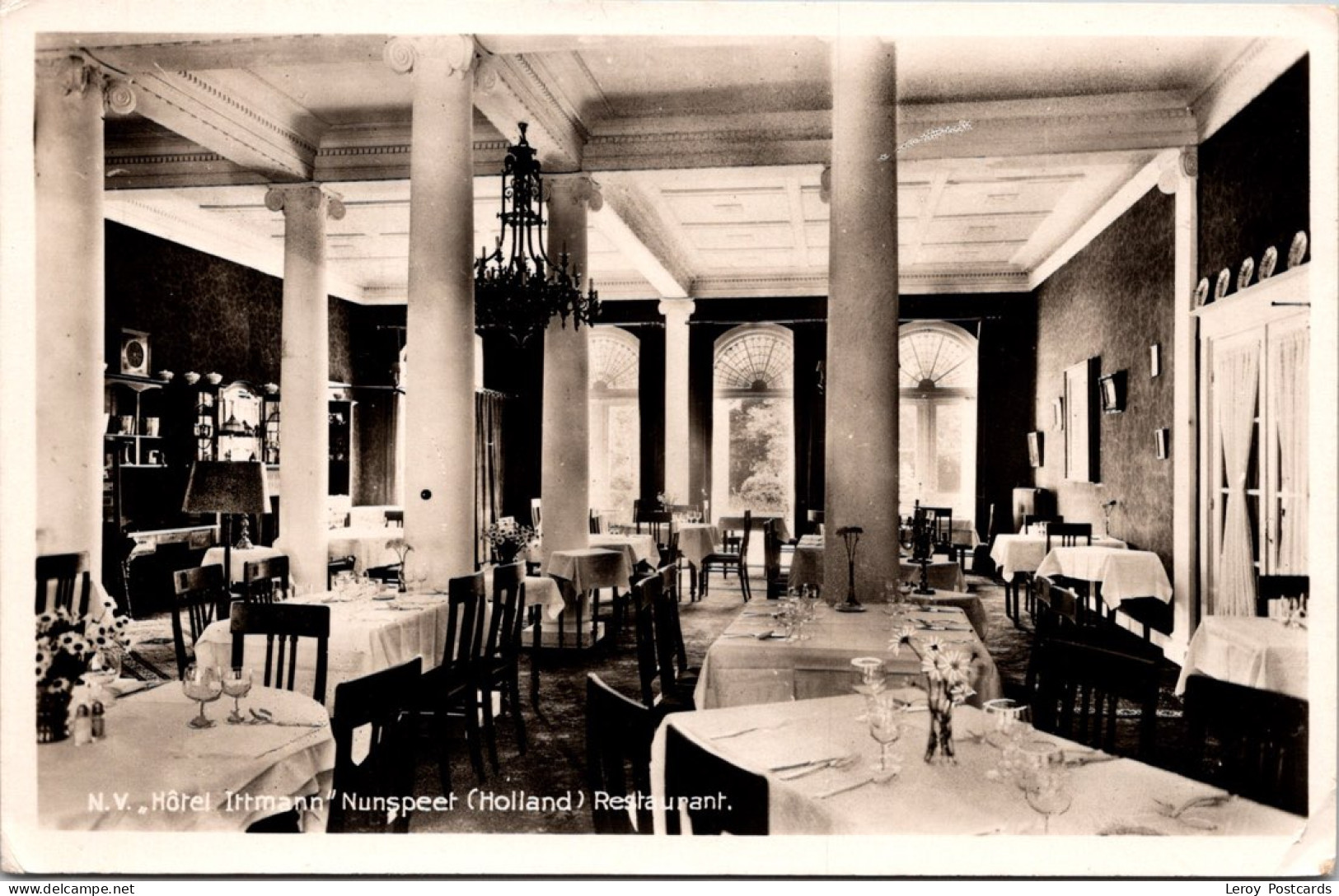 #3501 - Nunspeet, N.V. ' Hôtel Ittmann' Restaurant 1944 (GD) - Nunspeet