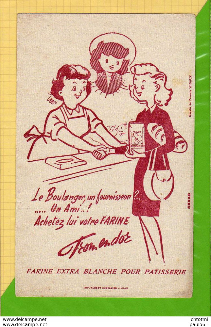 BUVARD &amp; Blotting Paper :Le Boulanger Un Fournisseur De La Farine FROMENDOR - Cake & Candy