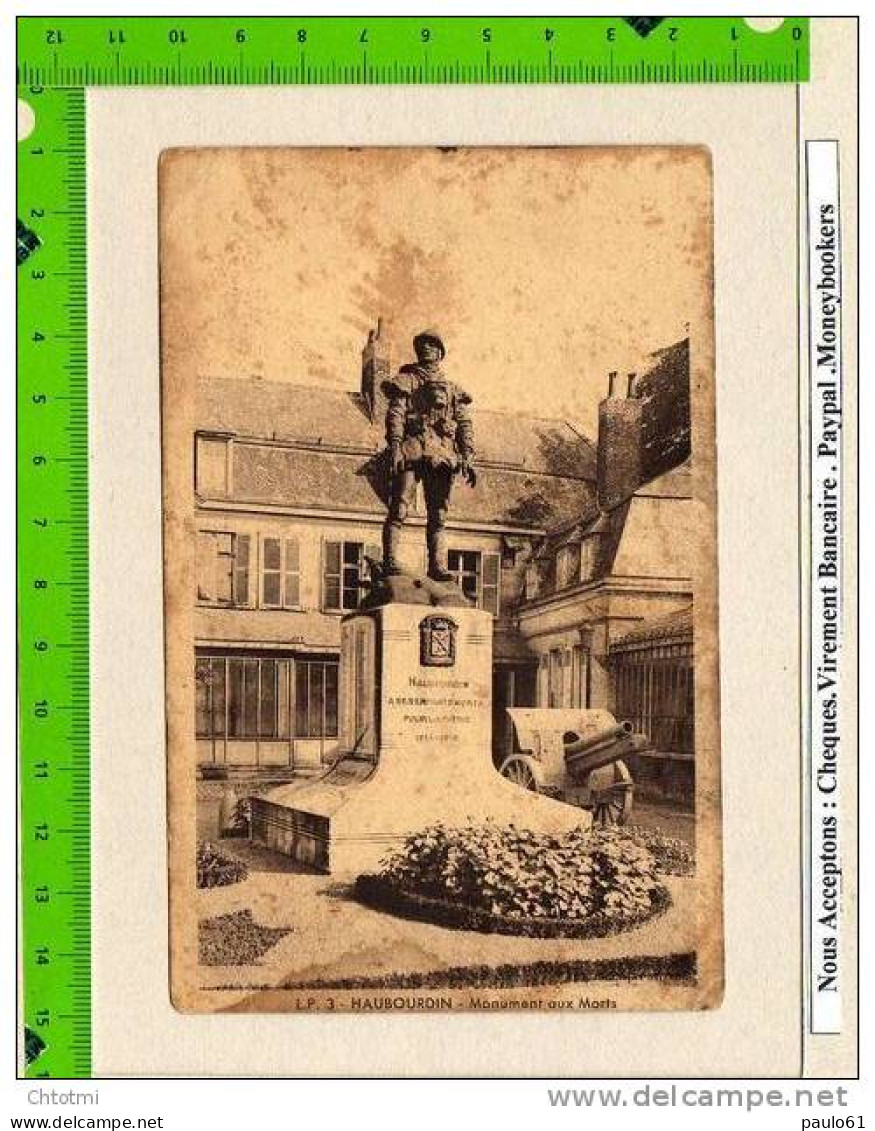 CPA : HAUBOURDIN Lp3 Monument Aux Morts - Haubourdin