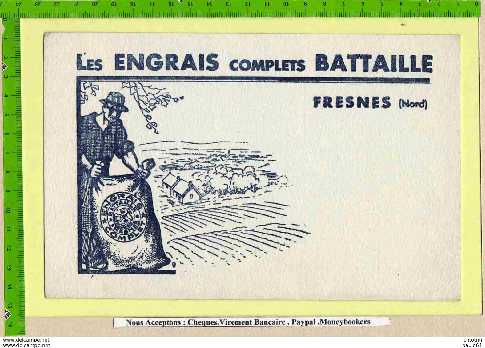 BUVARD : Les Engrais Complets BATTAILLE  FRESNES - Landwirtschaft