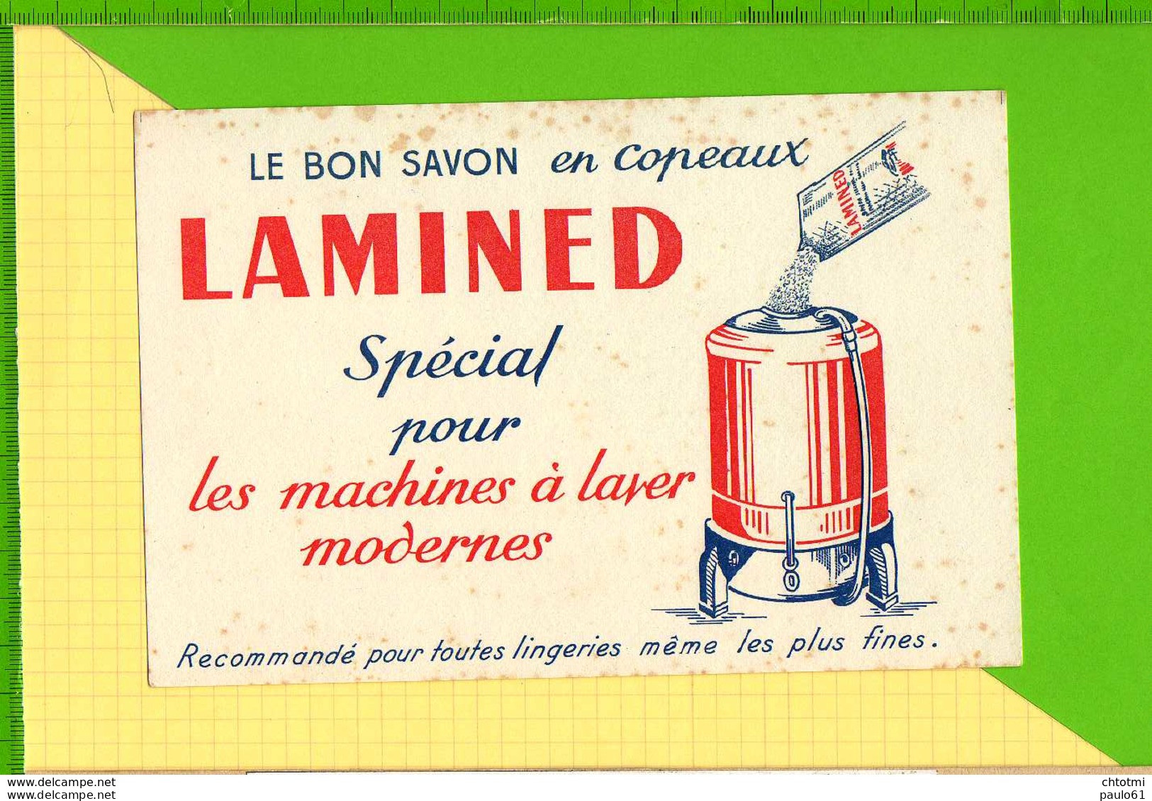 Buvard & Blotting Paper :  Bon Savon LAMINED Machine A Laver - Parfums & Beauté