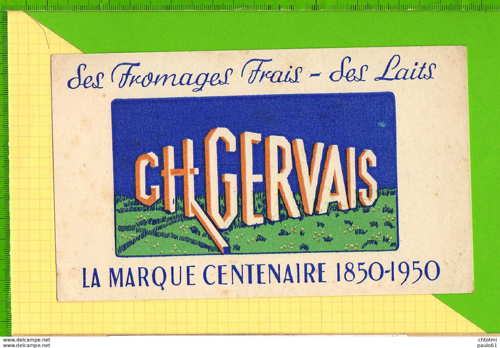 Buvard & Blotting Paper :  Fromages Frais Laits CH GERVAIS - Produits Laitiers