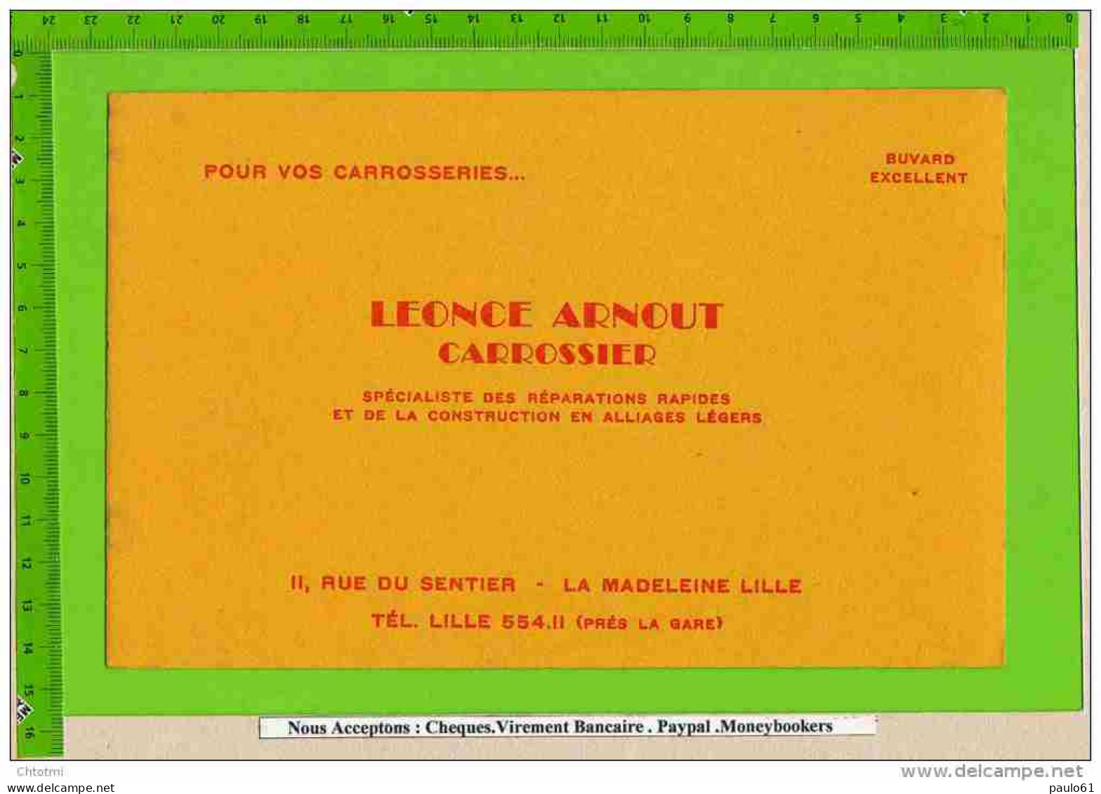 BUVARD : Reparation Carosserie Automobile Leonce Arnout : La Madeleine  Lille - Automobile