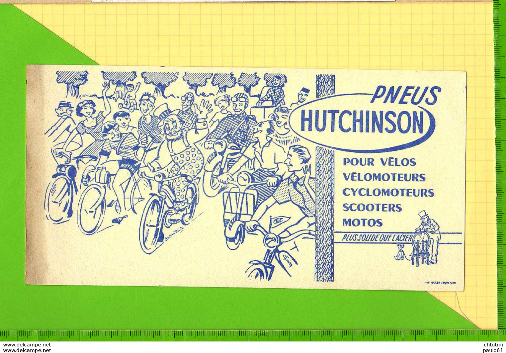 Buvard & Blotting Paper : PNEUS HUTCHINSON - Bikes & Mopeds