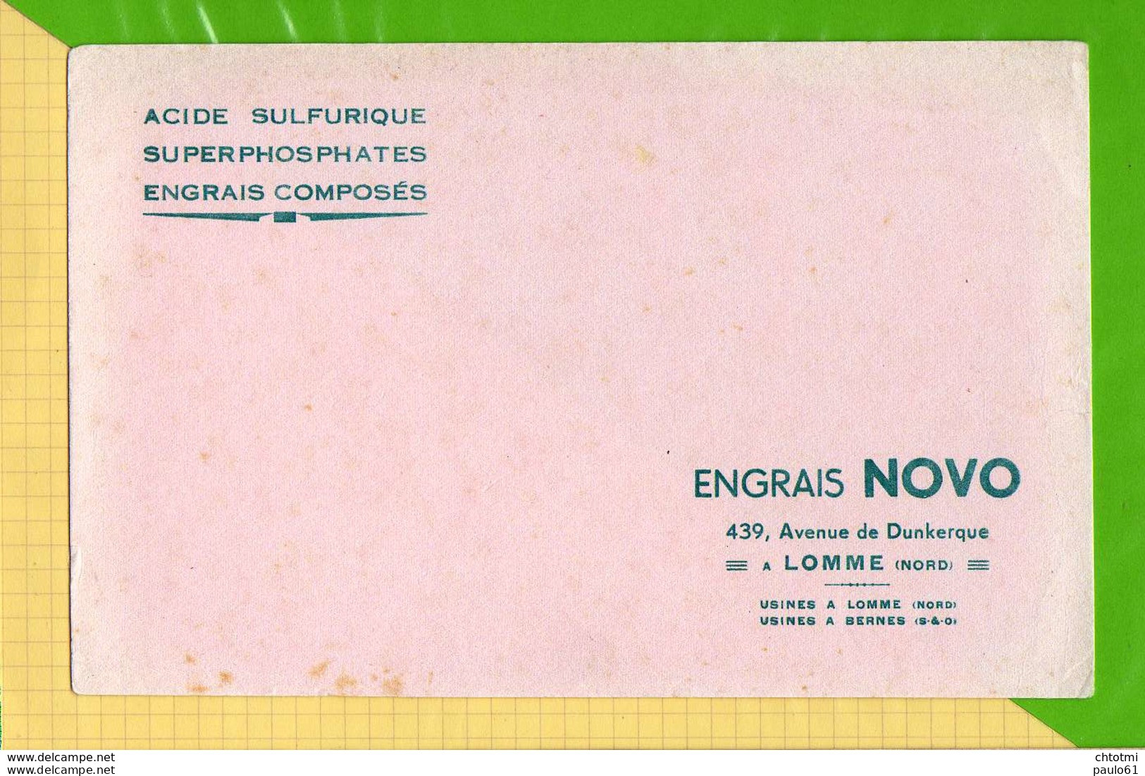 BUVARD &amp; Blotting Paper  : Engrais Composés NOVO  LOMME - Landbouw