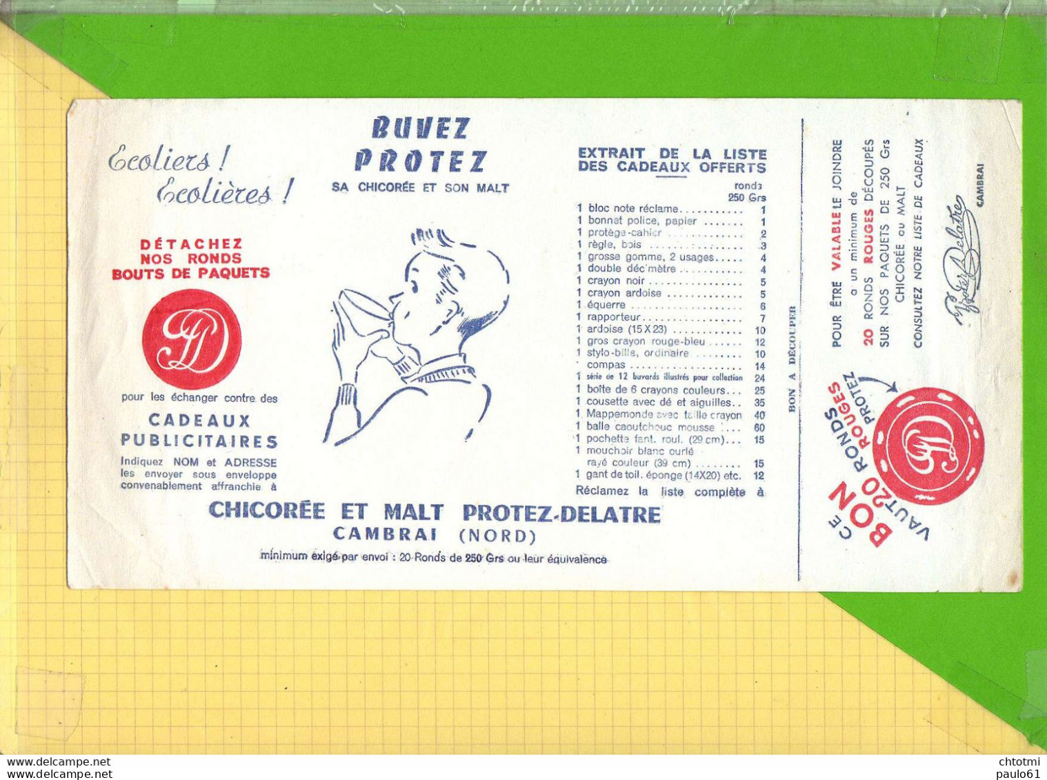 BUVARD &amp; Blotting Paper : Buvez PROTEZ Chicorée Et Malt Cambrai - Kaffee & Tee