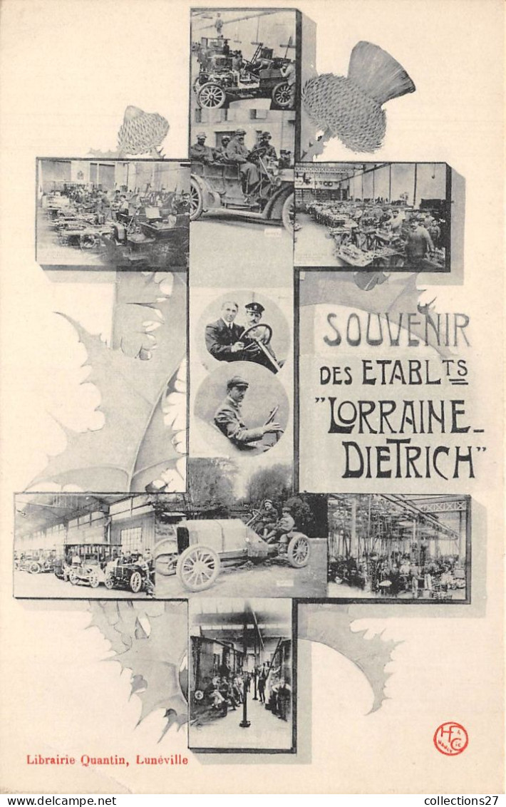 54-LUNEVILLE- SOUVENIR DES ETABLISSEMENTS LORRAINE-DIETRICH- MULTIVUES - Luneville