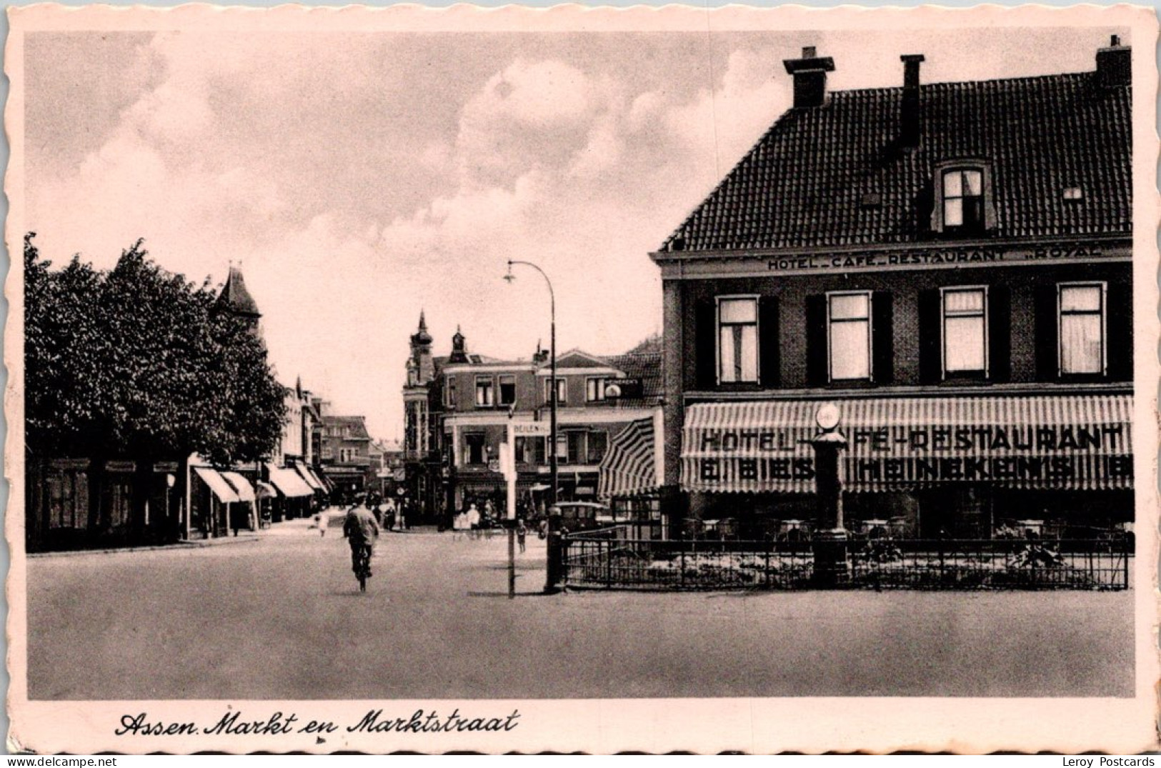 #3523 - Assen, Markt En Marktstraat, Hotel 'Royal' (DR) - Assen