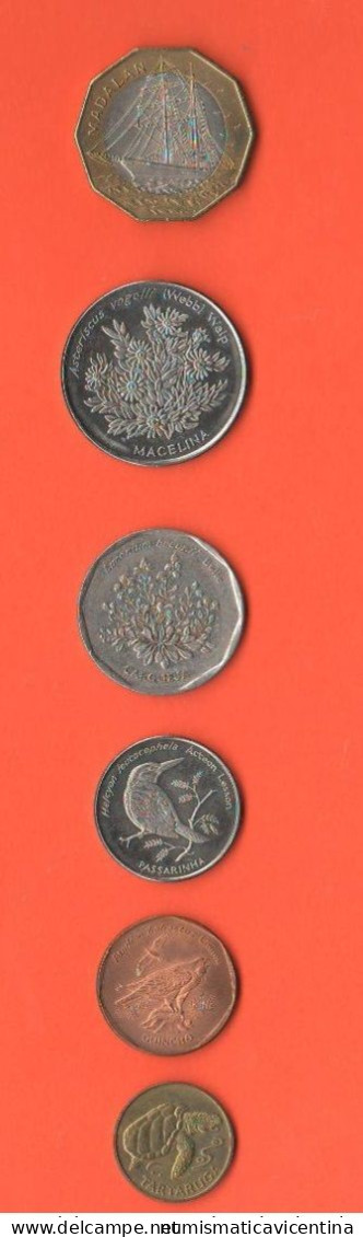 Capo Verde Set 1994 Cape Vert Coins 100 50 20 10 5 1 Centavo - Cap Verde