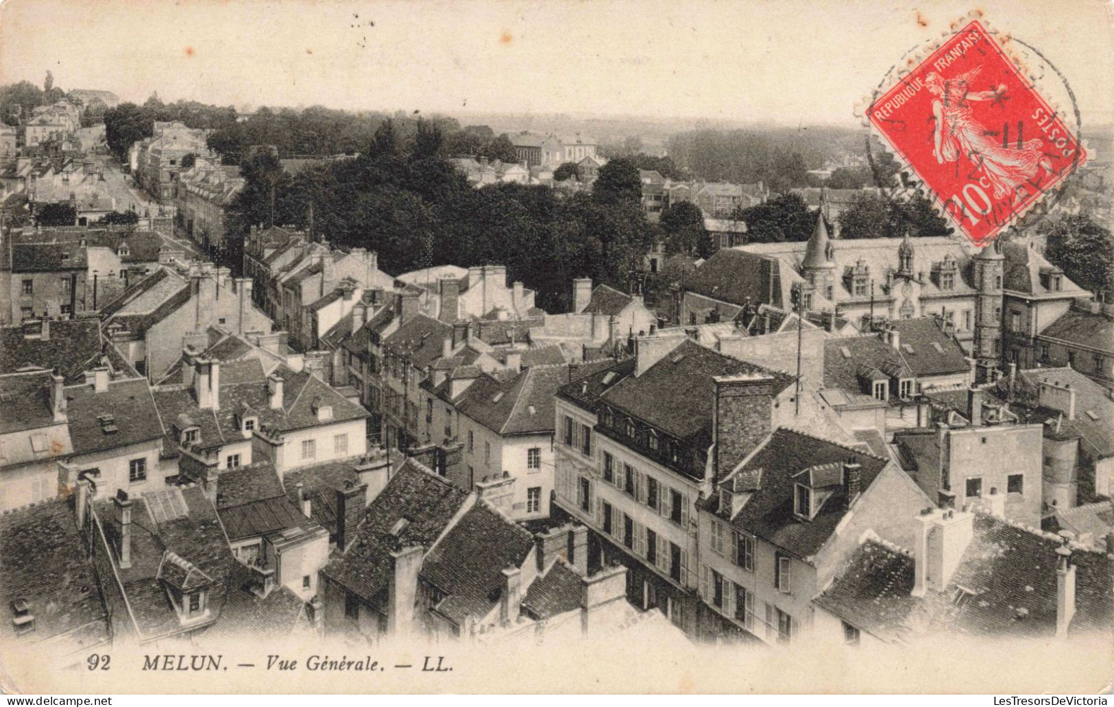 FRANCE - Melun - Vue Générale - LL - Ville - Carte Postale Ancienne - Melun