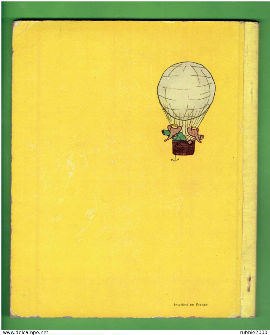 BABAR EN BALLON EDITION ORIGINALE 1952 PAR LAURENT DE BRUNHOFF LES ALBUMS ROSES HACHETTE - Hachette