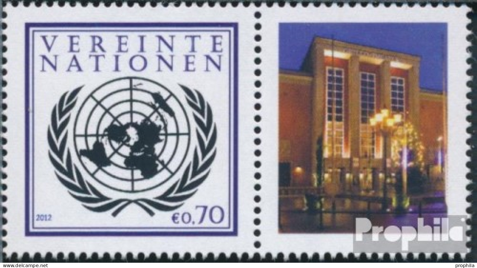 UNO - Wien 748Zf Mit Zierfeld (kompl.Ausg.) Postfrisch 2012 Philatelie - Unused Stamps