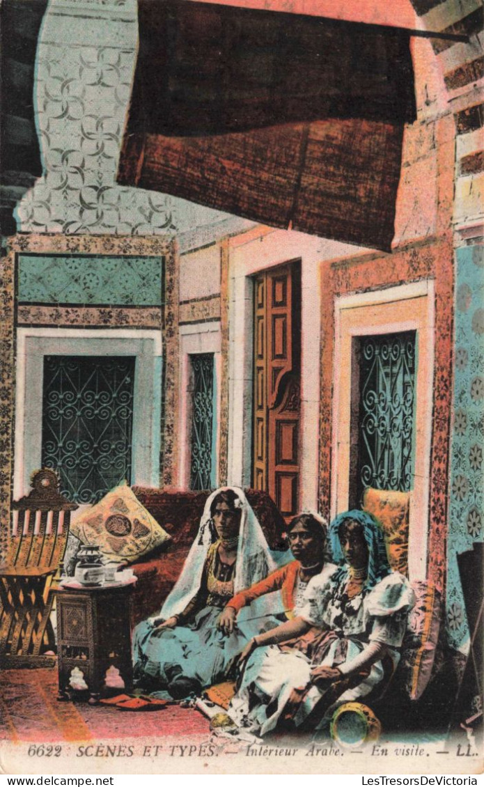 ALGERIE - Scènes Et Types - Intérieur Arabe - En Visite - LL - Colorisé - Carte Postale Ancienne - Scènes & Types