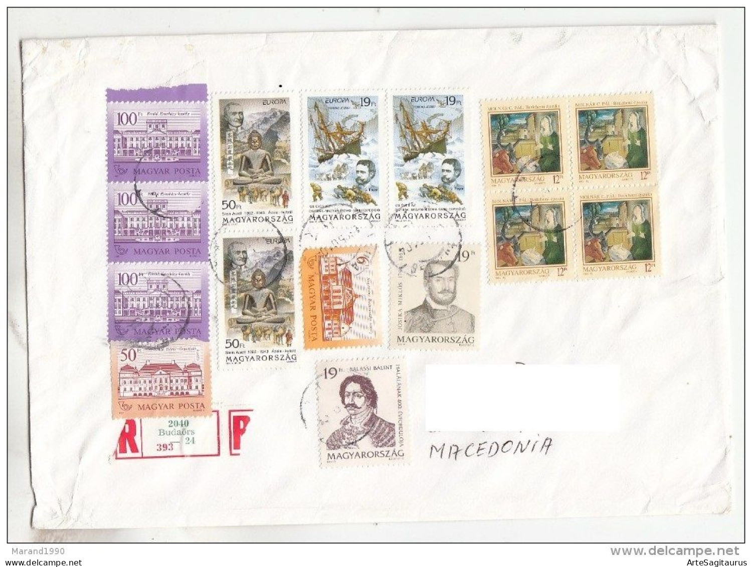 HUNGARY, R-COVER, REPUBLIC OF MACEDONIA, Ships, Exploration (008) - Storia Postale