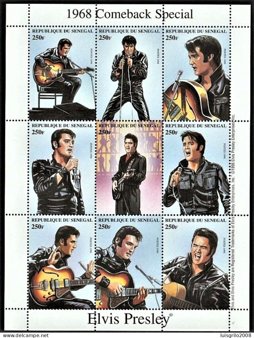 Elvis Presley - 1968 Comeback Special -|- Senegal, 1998 - MNH - Elvis Presley