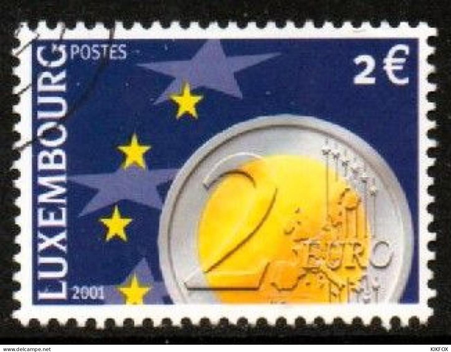 LUXEMBOURG, LUXEMBURG 2001, MI 1549, EURO-MÜNZEN,  GESTEMPELT, OBLITERE - Gebraucht