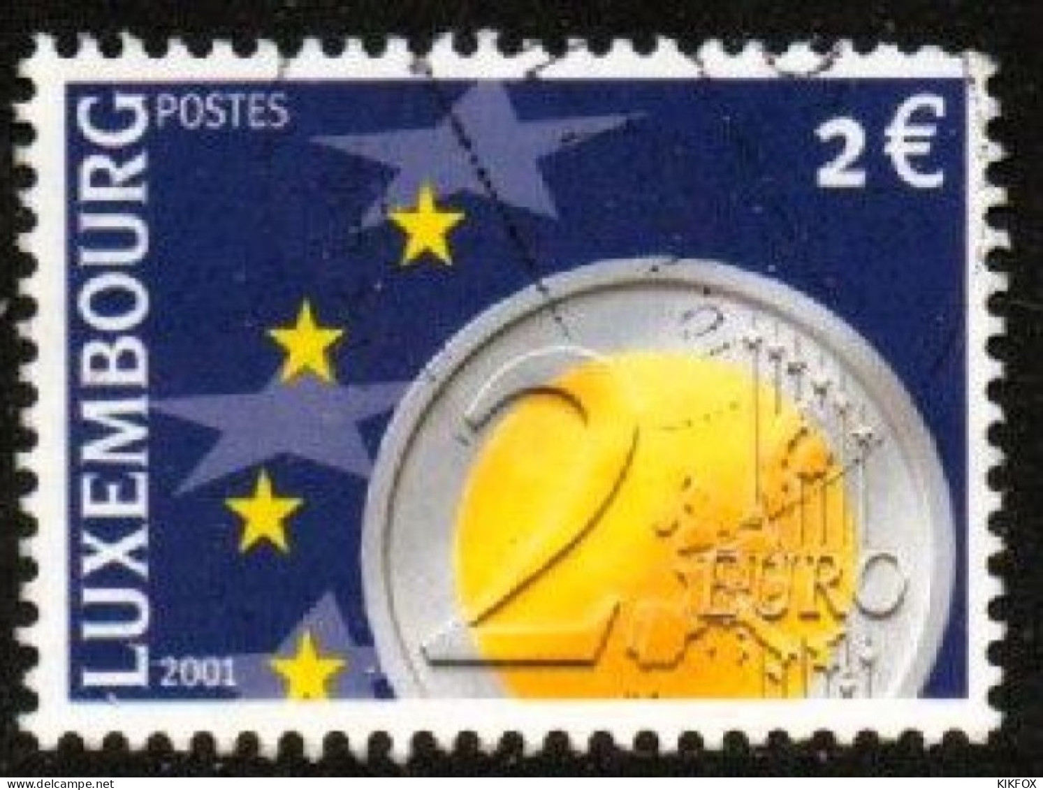 LUXEMBOURG, LUXEMBURG 2001, MI 1549, EURO-MÜNZEN,  GESTEMPELT, OBLITERE - Gebraucht