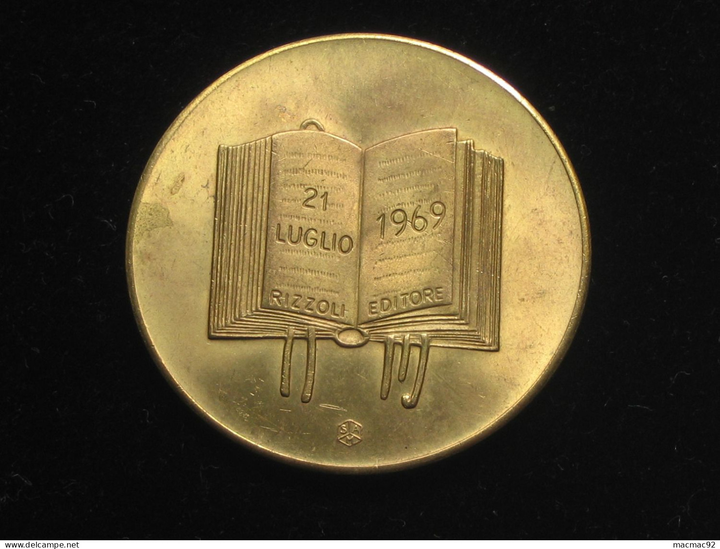 Médaille Aldrin-Armstrong-Collins - 21 Luglio 1969.    **** EN ACHAT IMMEDI **** - Firma's