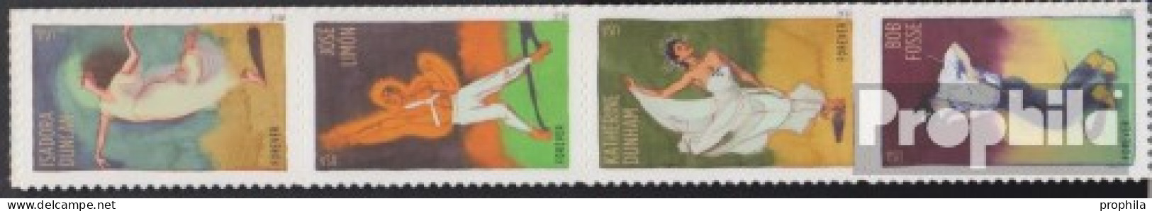 USA 4865-4868 Viererstreifen (kompl.Ausg.) Postfrisch 2012 Choreographen - Unused Stamps