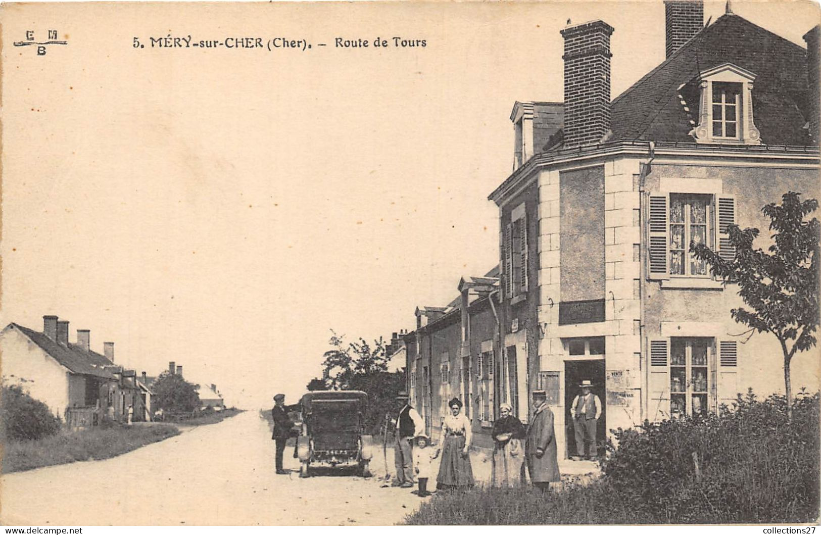 18-MERY-SUR-CHER- ROUTE DE TOURS - Autres & Non Classés