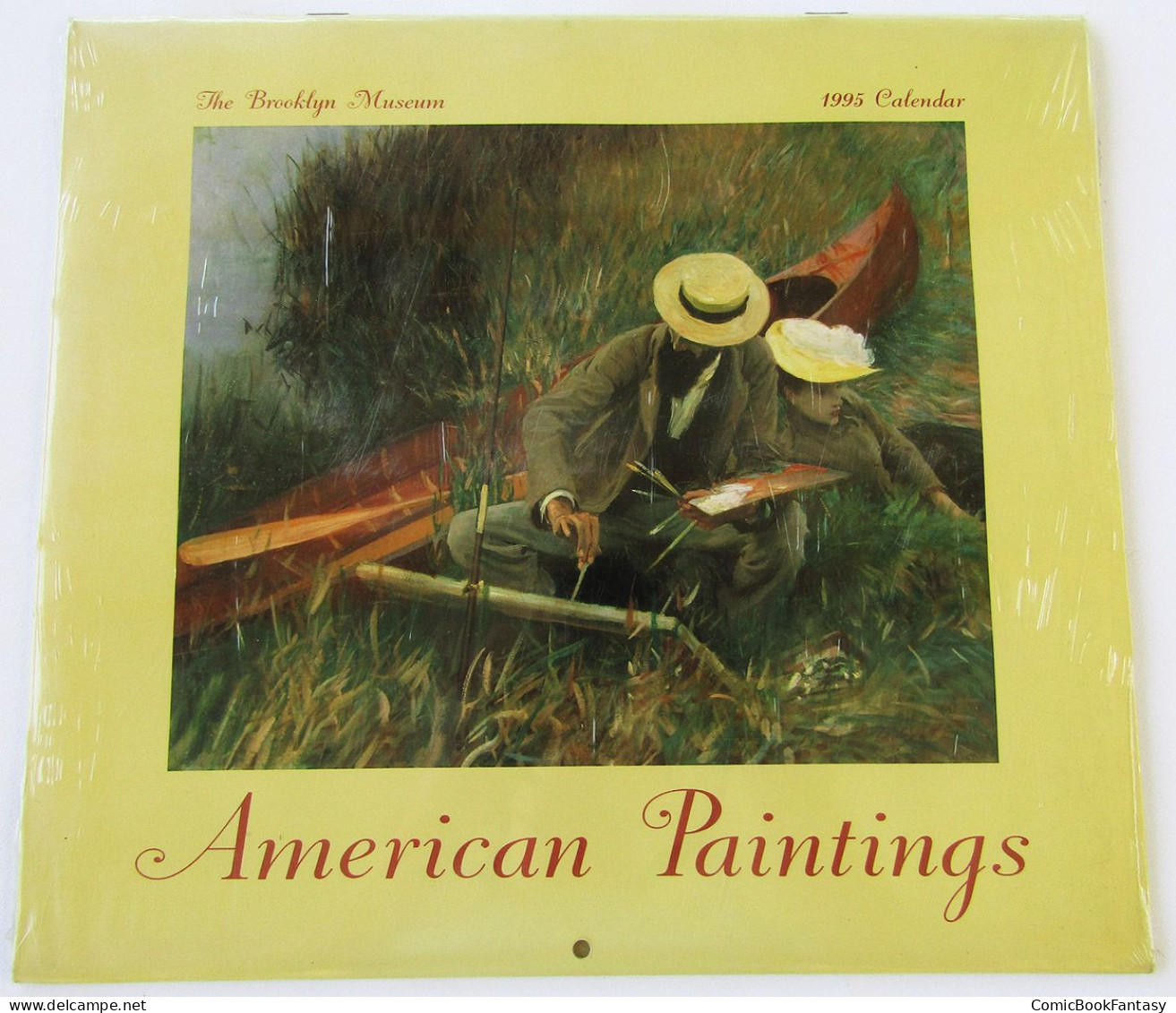 American Paintings 1995 Wall Calendar - The Brooklyn Museum - New & Sealed. Rare - Grossformat : 1991-00