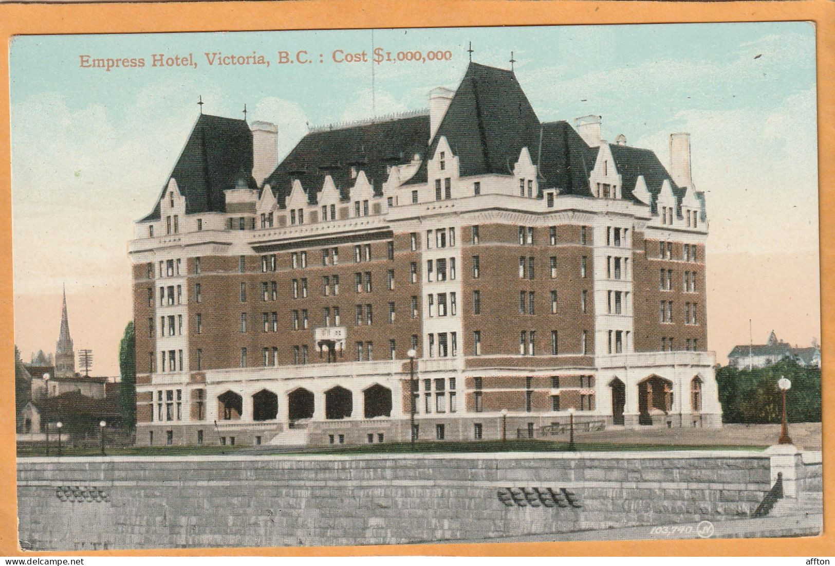 Empress Hotel Victoria BC Canada Old Postcard - Victoria