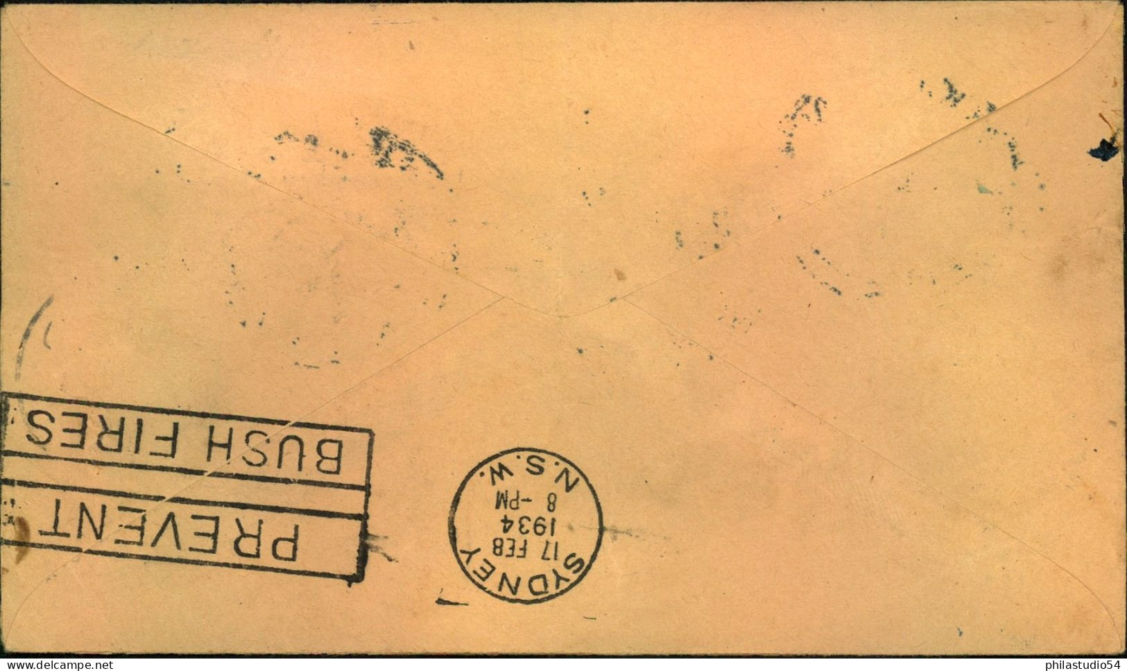 1934: "First TRANS-TASMAN AIRMAIL Auckland-North Perth" With Arrival On Reverse And Special Flight Cachet On Fro - Luchtpost