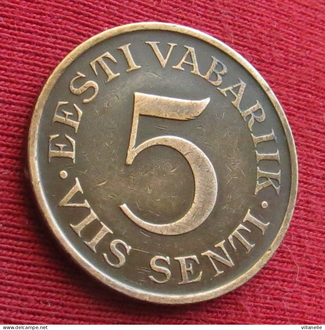 Estonia 5 Senti 1931  Estonie #2 W ºº - Estonie