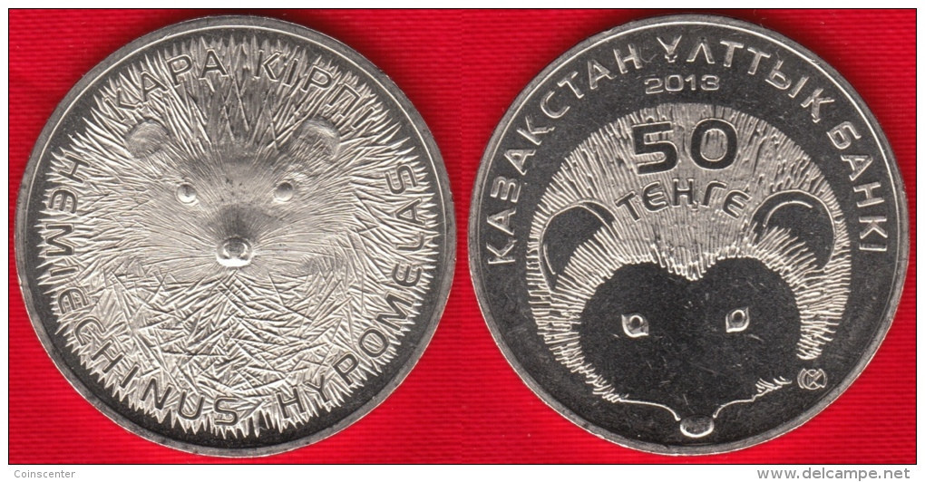 Kazakhstan 50 Tenge 2013 "Hedgehog" UNC - Kazajstán