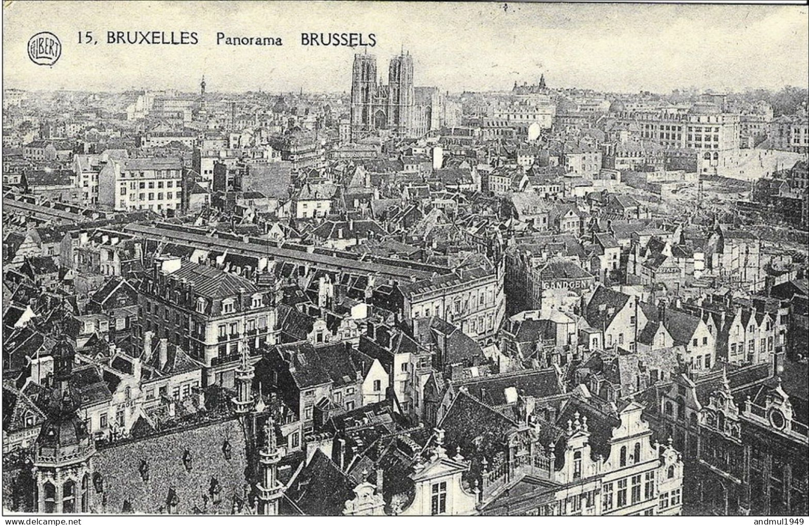 BRUXELLES - Panorama - N'a Pas Circulé - Panoramische Zichten, Meerdere Zichten