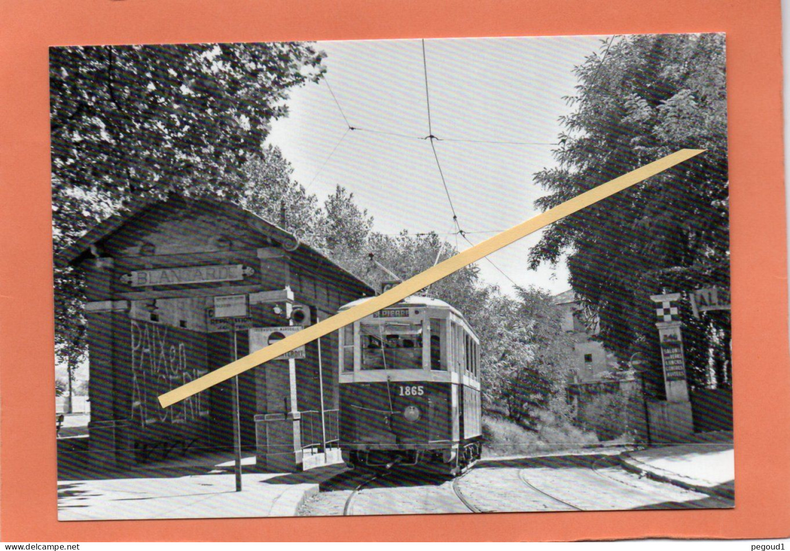 MARSEILLE  (B-du-R)  " LE TRAMWAY à BLANCARDE "   Achat Immédiat - Cinq Avenues, Chave, Blancarde, Chutes Lavies