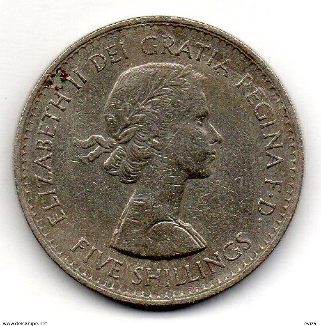 GREAT BRITAIN - 5 Shillings, Copper-Nickel, Year 1960, KM # 909 - Otros & Sin Clasificación