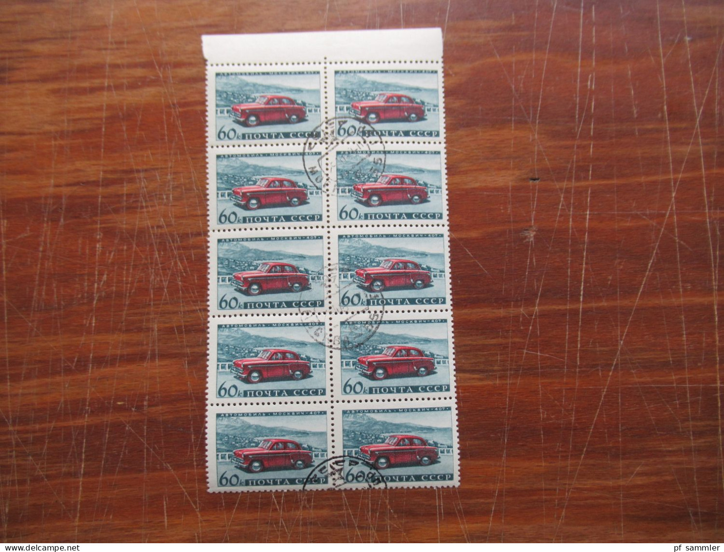 Sowjetunion UdSSR 1960 Motivmarken Automobilindustrie Nr. 2399 - 2402 In Ganzen Bögen / Bogenteilen! Haftend!!!! - Used Stamps