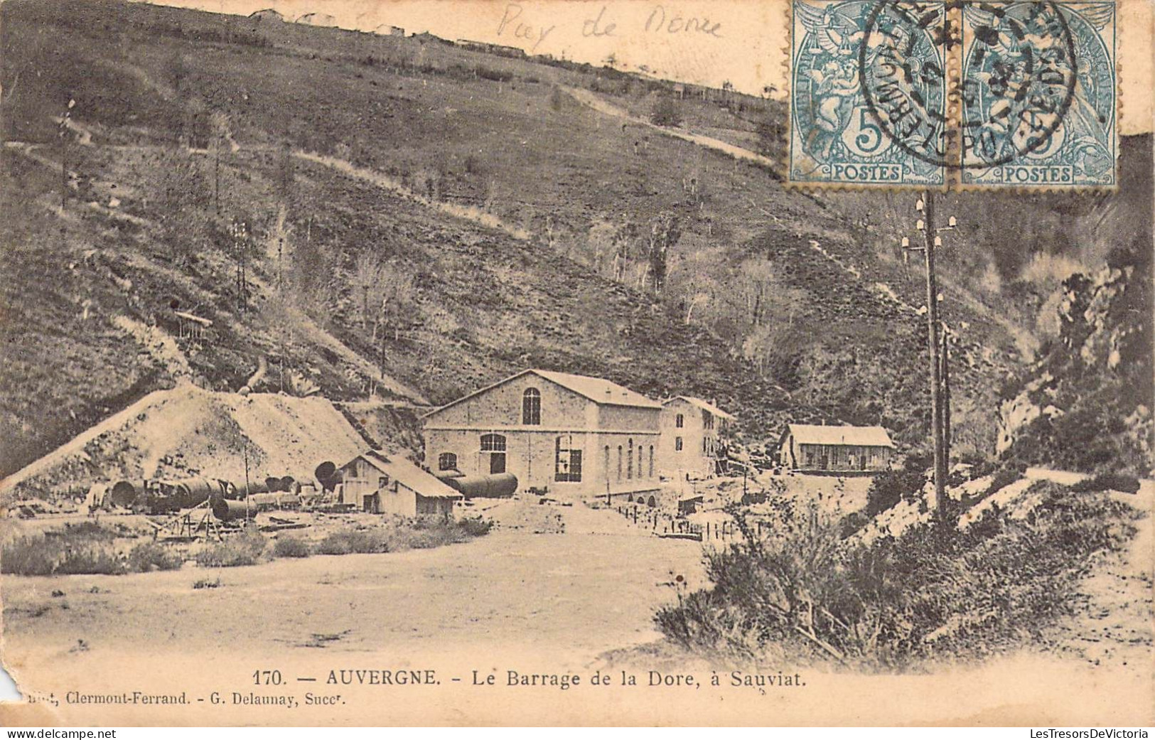 FRANCE - 63 - SAUVIAT - Le Barrage De La Dore - Carte Postale Ancienne - Other & Unclassified