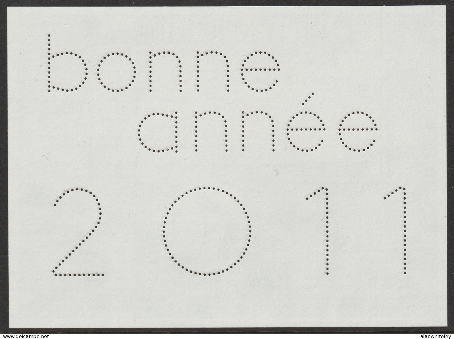FRANCE 2011 Subscriber Gift: Miniature Sheet (contains No Stamps) - Blocks Und Markenheftchen