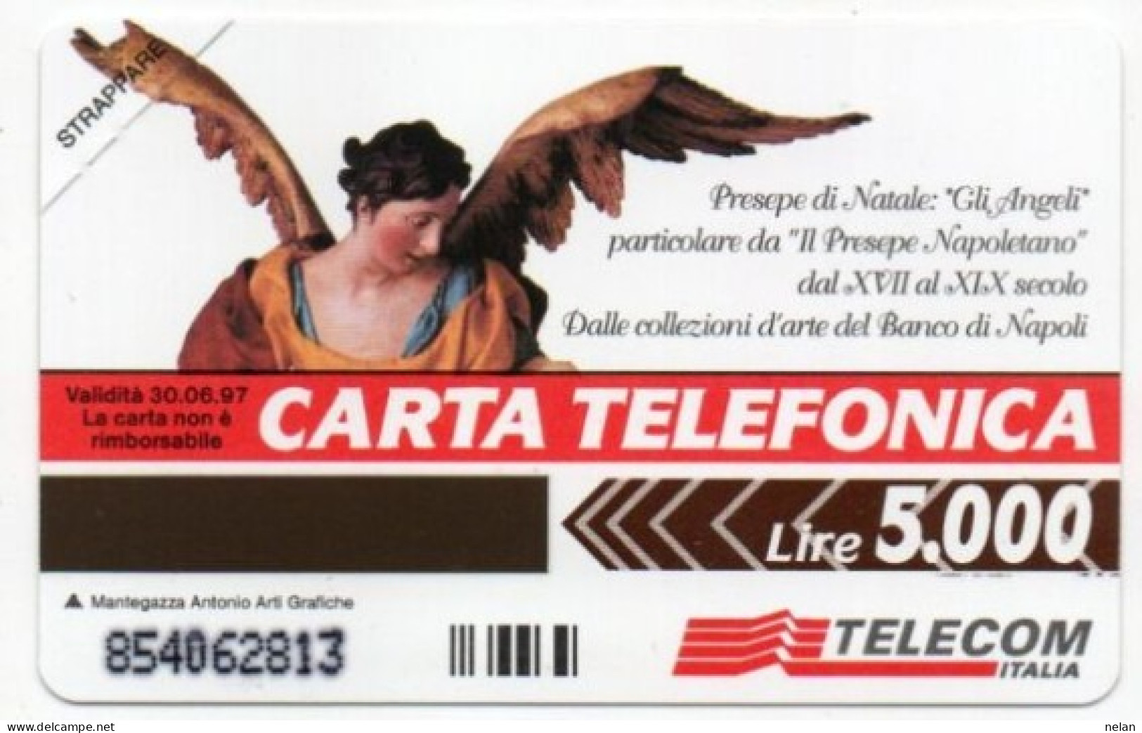 SCHEDA TELEFONICA  - ITALIA - TELECOM - NUOVA - PRESEPE DI NATALE GLI ANGELI - Públicas Ordinarias