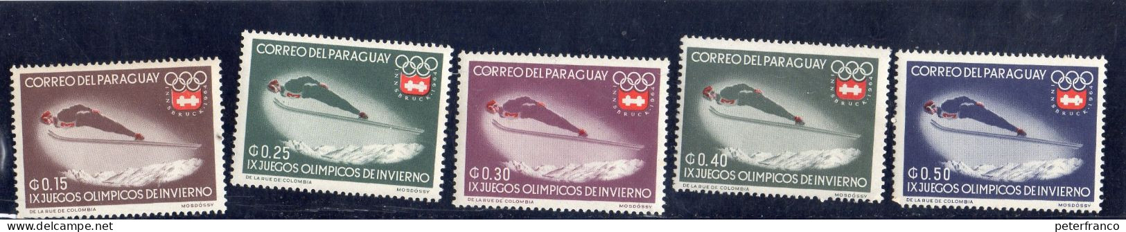 1964 Paraguay - Olimpiadi Invernali Di Innsbruck - Inverno1964: Innsbruck