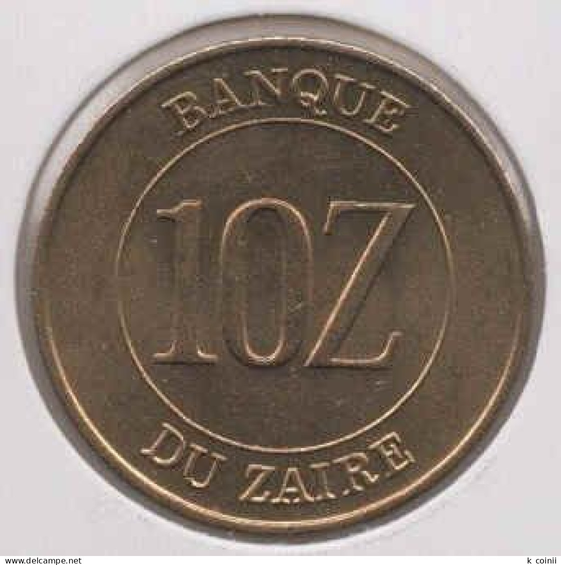 Zaire - 10 Zaires 1988 - Zaire (1971-97)