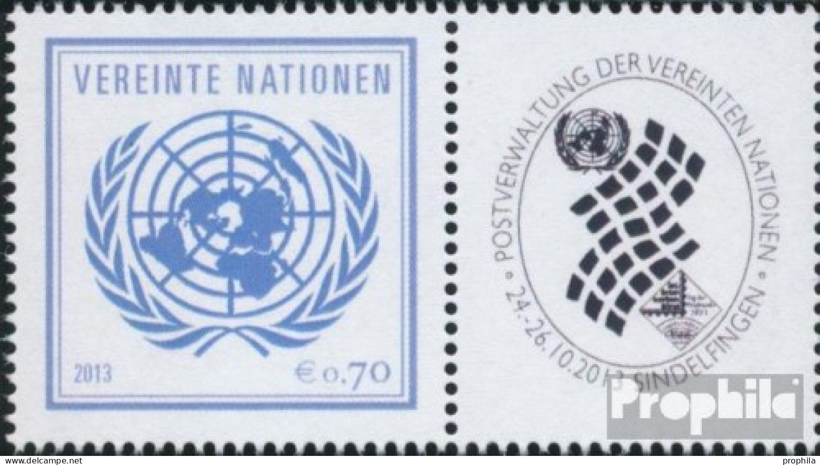 UNO - Wien 797Zf Mit Zierfeld (kompl.Ausg.) Postfrisch 2013 Gruß - Unused Stamps