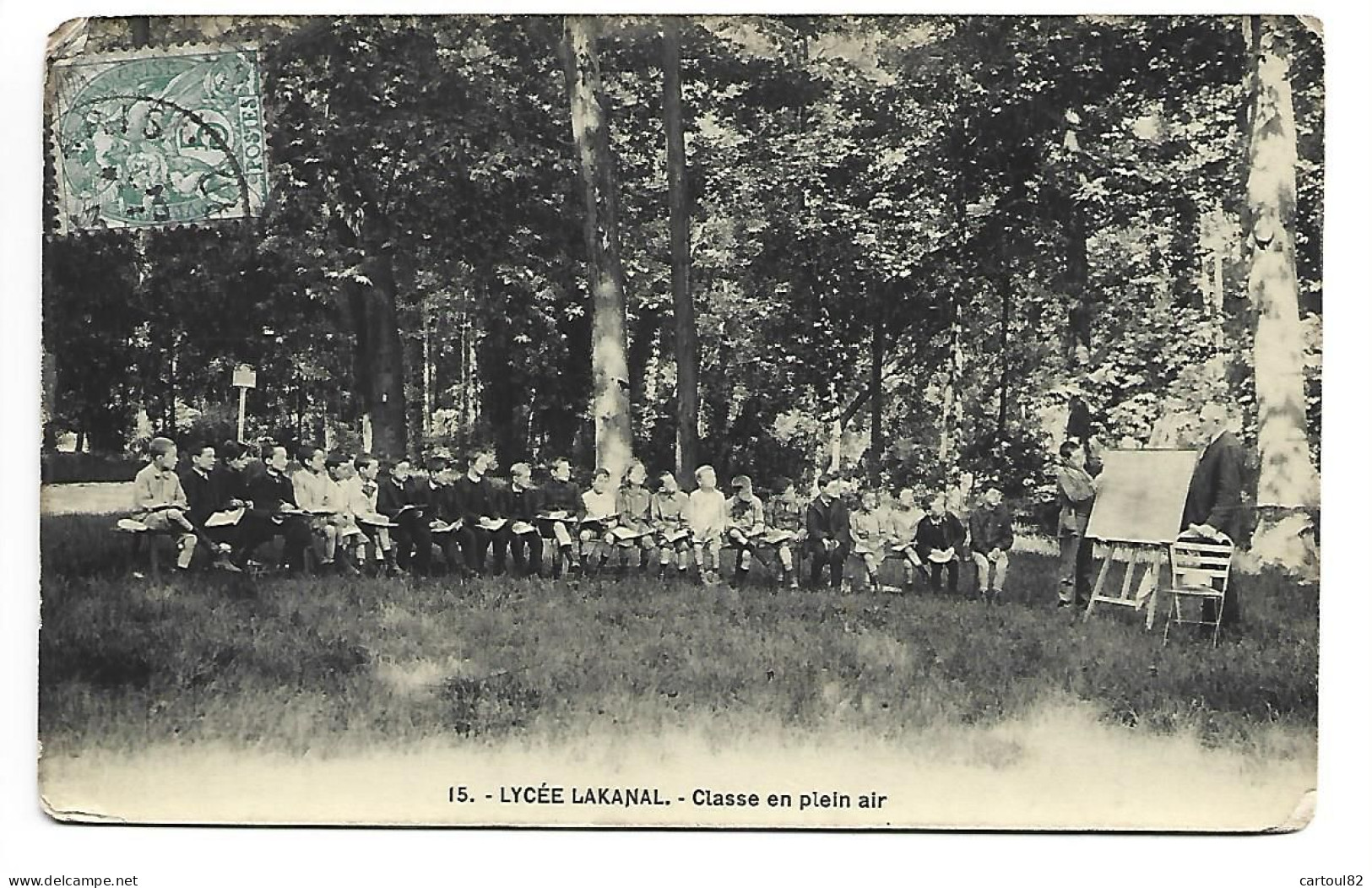 37  PP CPA  Foix Carte Photo Lycée Lakanal Classe En Plein Air CPA Carte Bon état - Bourgtheroulde